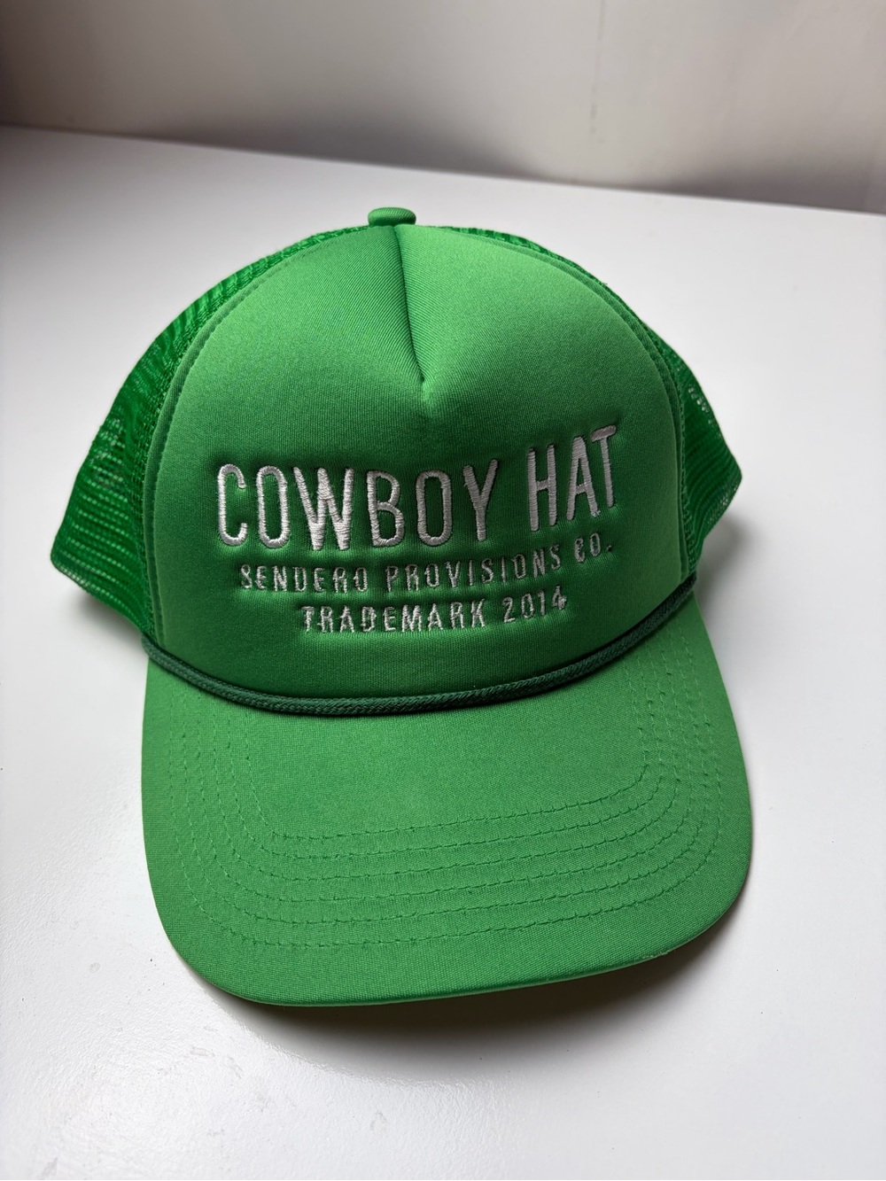Sendero Provisions Green Cowboy Hat Trucker Snapback